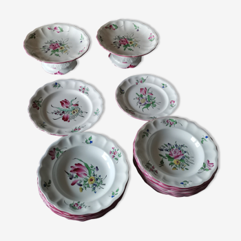 Kg Lunéville France Half-Porcelain Pieces