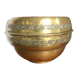 Art Deco brass pot cover
