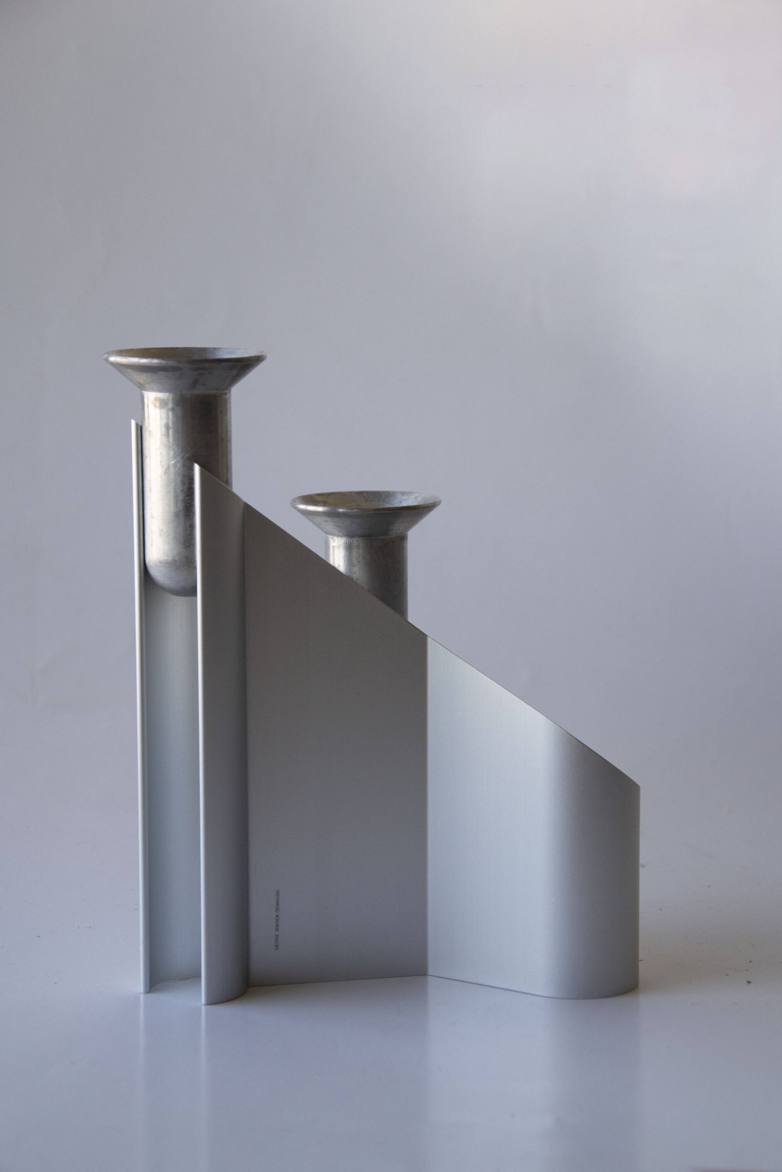 Chandelier double « Labyrinth » par Lene Munthe pour Georg Jensen, 1990s