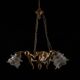 Bronze cherub chandelier from the 1970s.