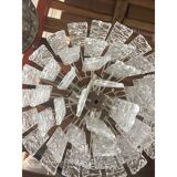Lot de 2 lustres en verre de murano