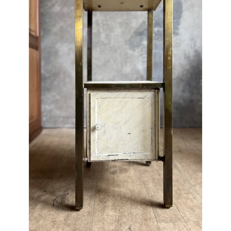 Antique medical bedside table