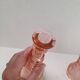 Paire de bougeoirs roses Art Déco Luxval
