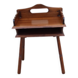 Vintage bedside table with compass legs