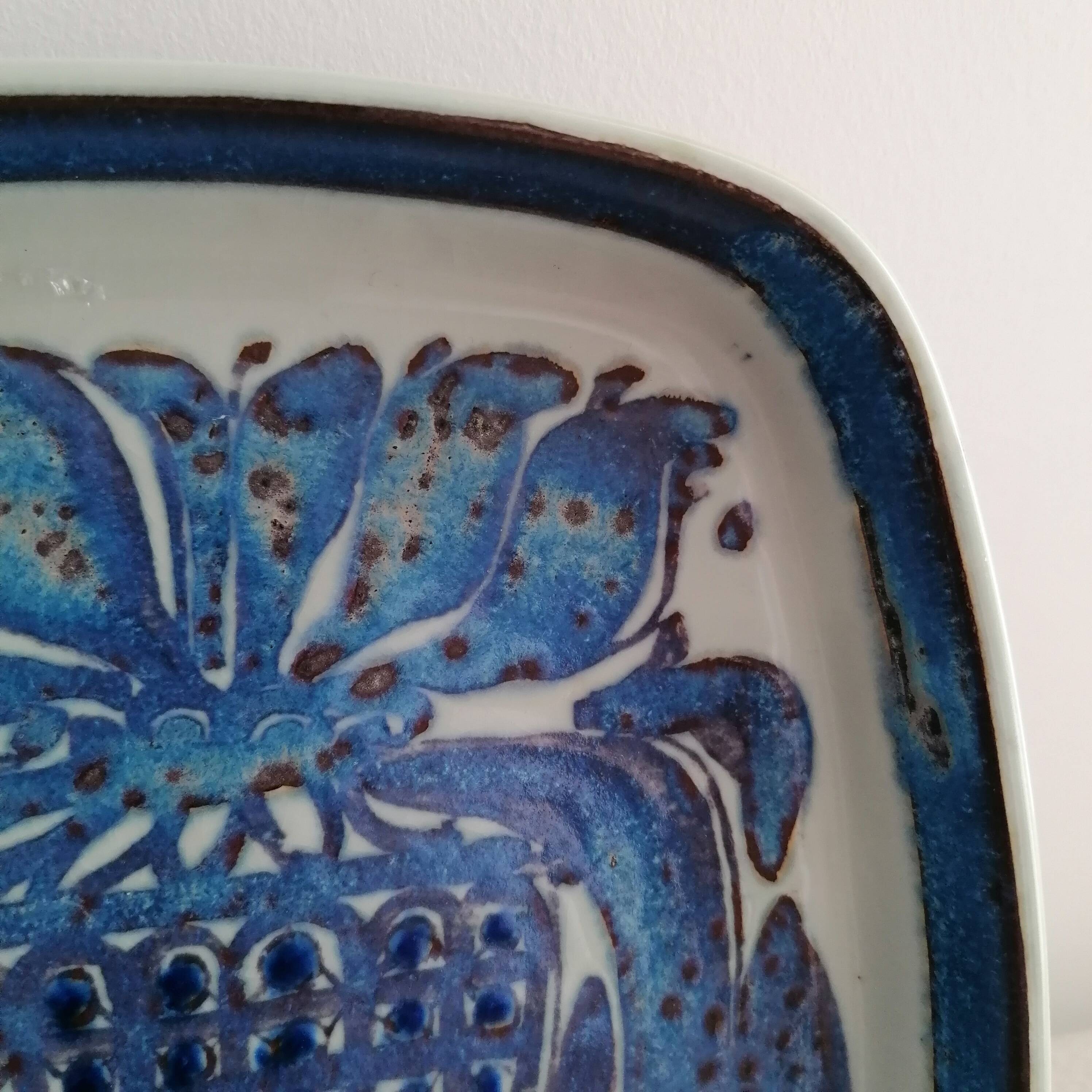 Earthenware dish from the Tenera series by Kari Christensen for Royal Copenhagen