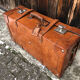 Art deco saddle leather trunk by old england paris