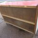 Buffet formica rouge blanc gris - année 1960