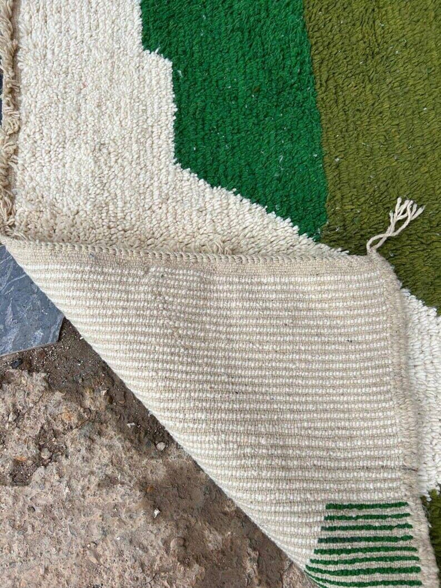 Handmade Berber Beni Ouraine rug, 100 x 300 cm