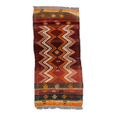 Vintage turc Mini Kilim 93x43 cm laine petit Kelim Runner, shabby Chic