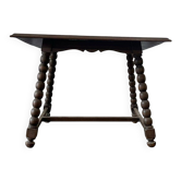 Table d'appoint vintage en bois bobbin / table basse / table à café