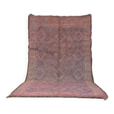 Tapis marocain vintage authentique 203 x 352 cm, tapis en laine berbère, tapis bohème
