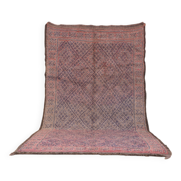 Authentic Vintage Moroccan Rug 203 x 352 cm, Berber Wool Rug, Bohemian Rug