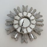 Wooden sun mirror with art deco inlays 40/50