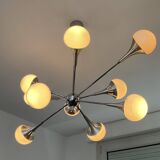 Vintage trumpet chandelier from the 70s