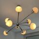 Lustre trompette vintage des années 70