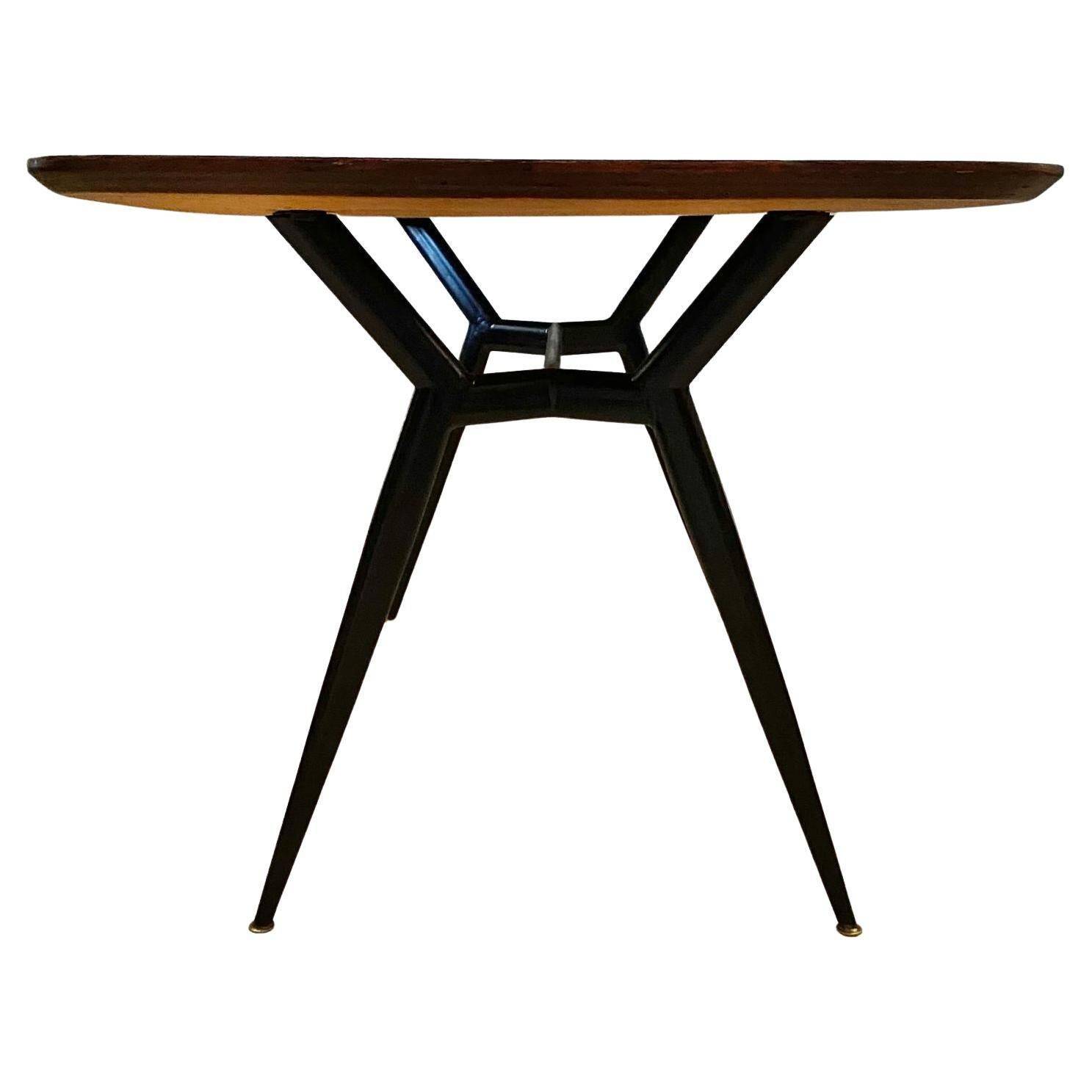Midcentury modern six seats dining table, Italy 1960 's