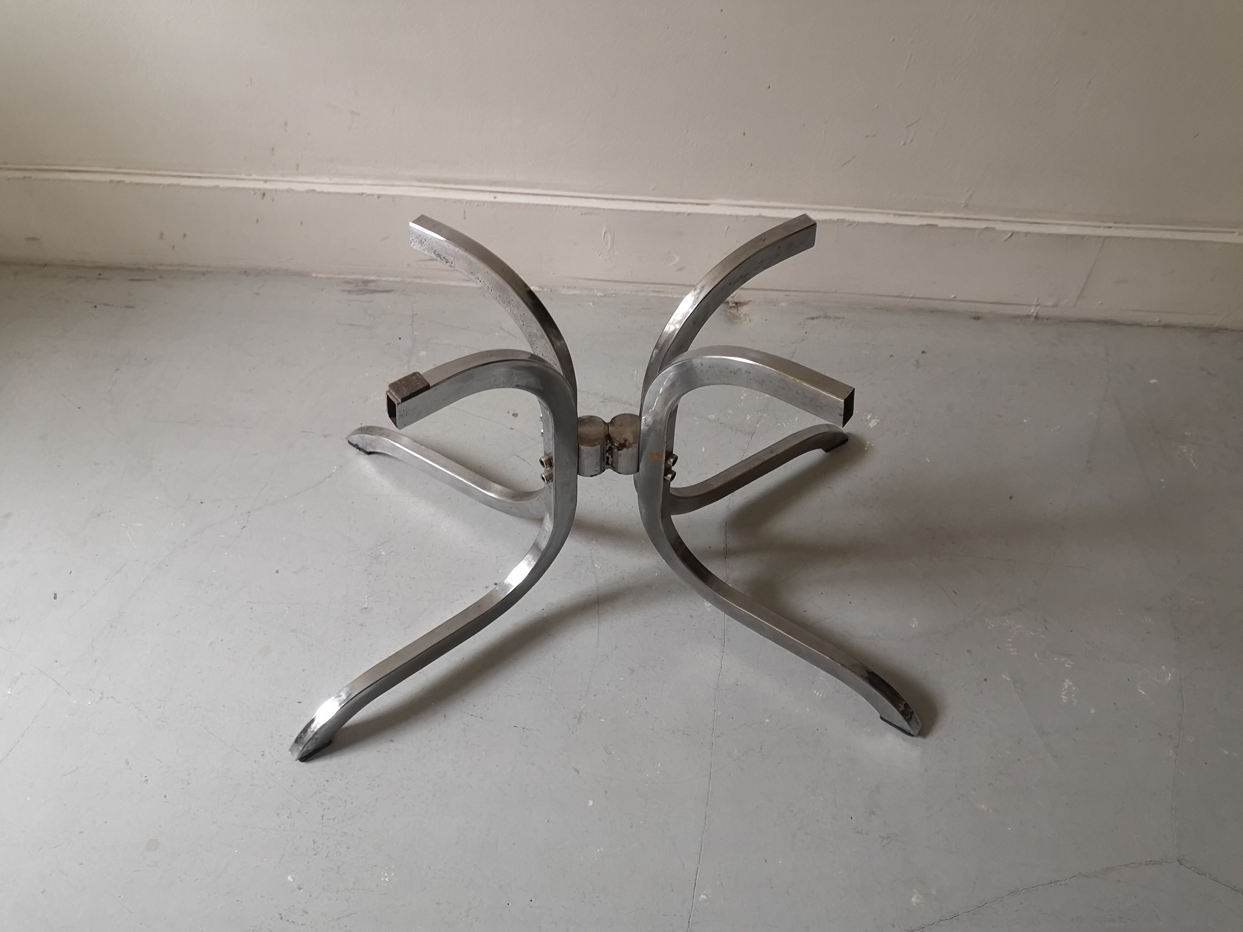 Pink marble coffee table, 1970