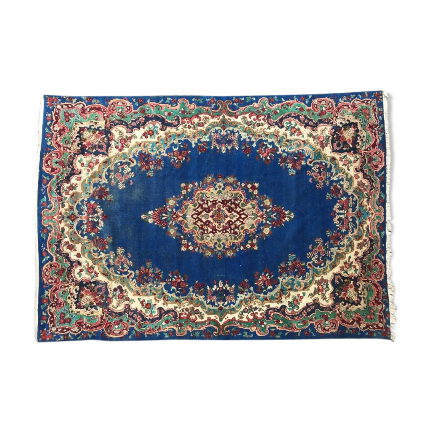 Persian vintage mahal rug handmade 258x373 cm