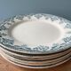 Set of 6 small plates Terre de Fer Choisy le Roi, Bordeaux collection