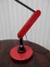 Red desk Guzzini lamp of the 1970s Italy