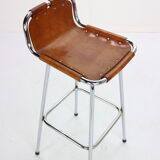 Set of 4 leather barstools