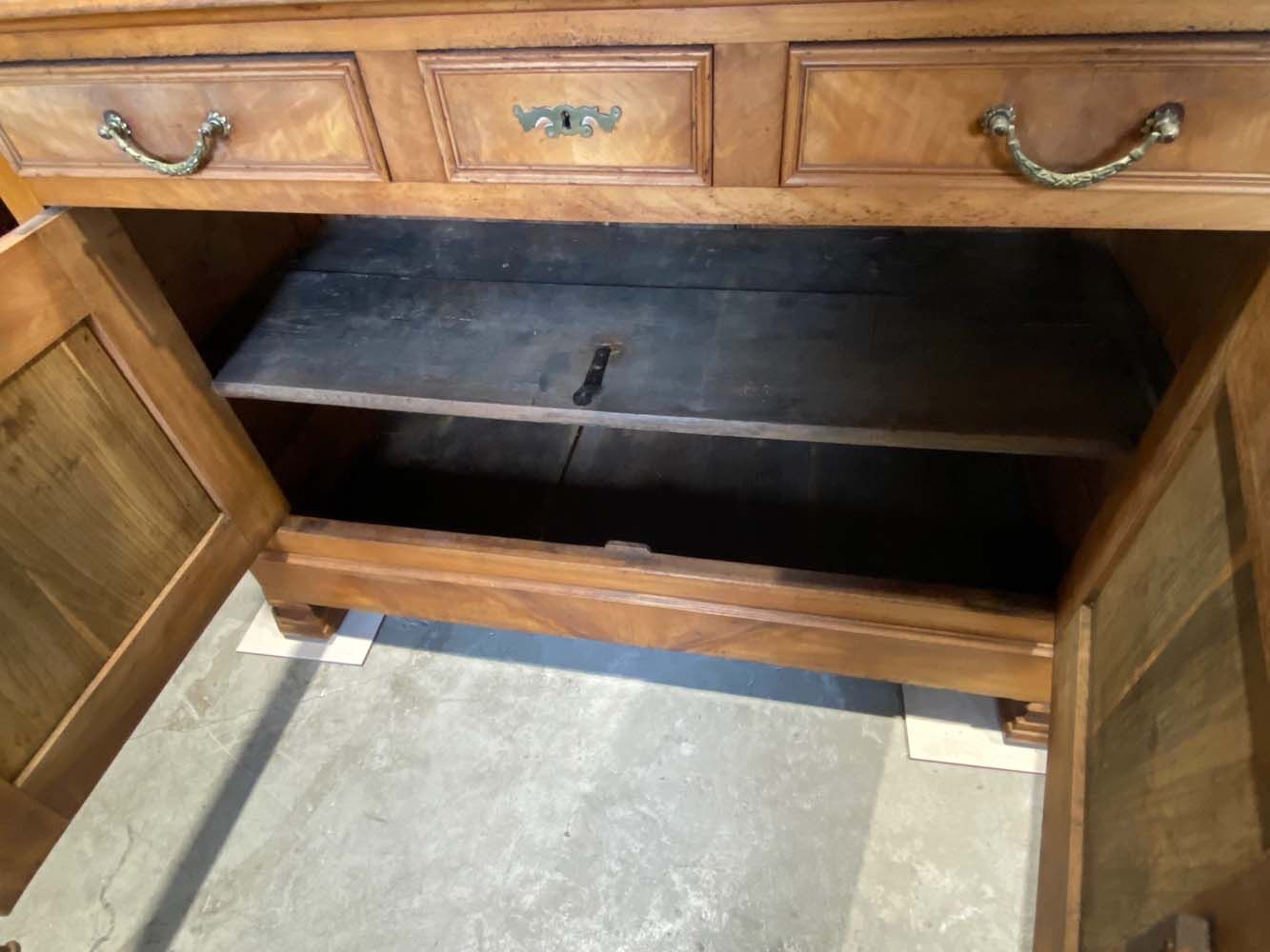 Buffet deux corps, merisier