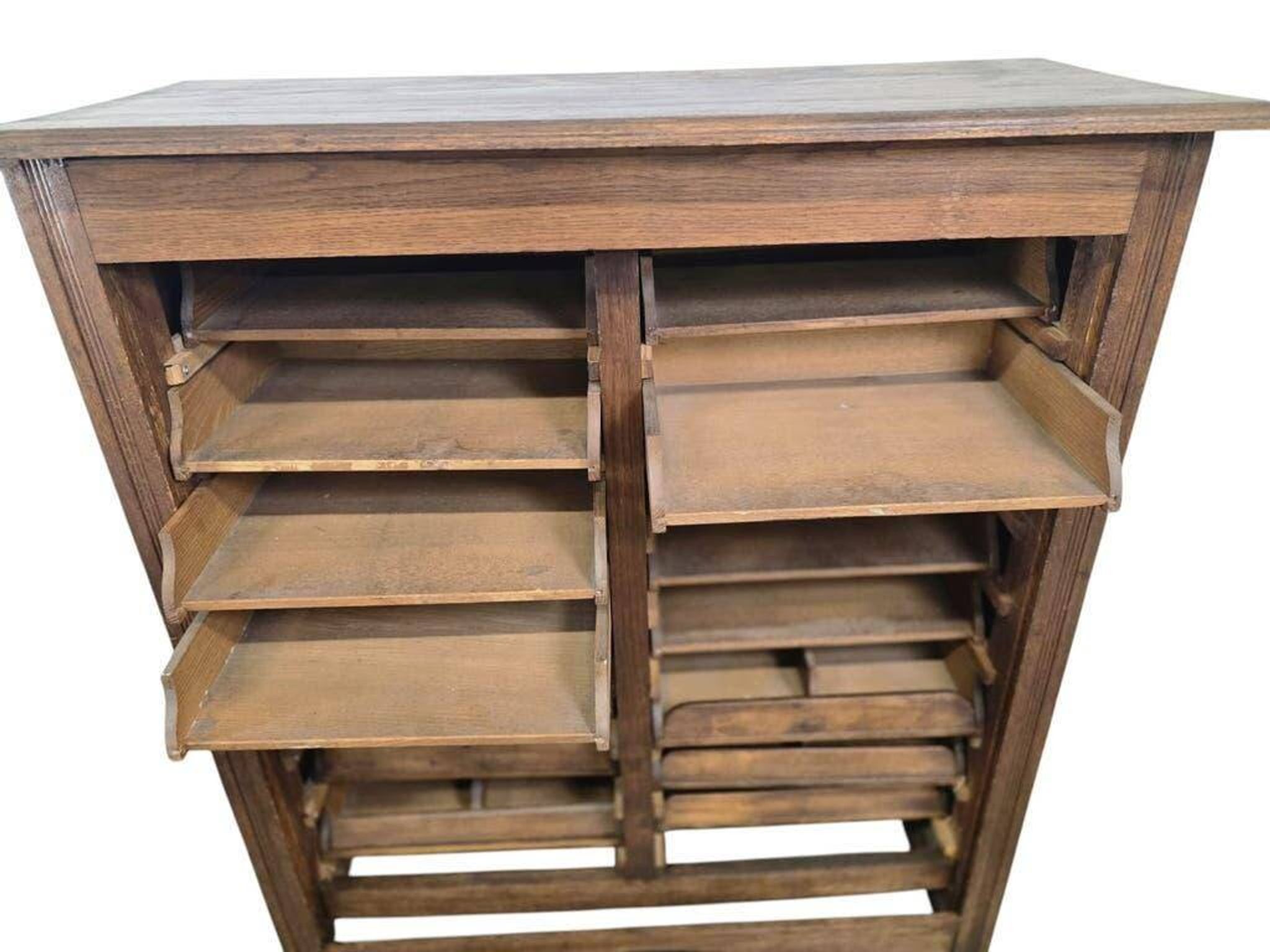 Commode/classeur/armoire de notaire vintage en bois