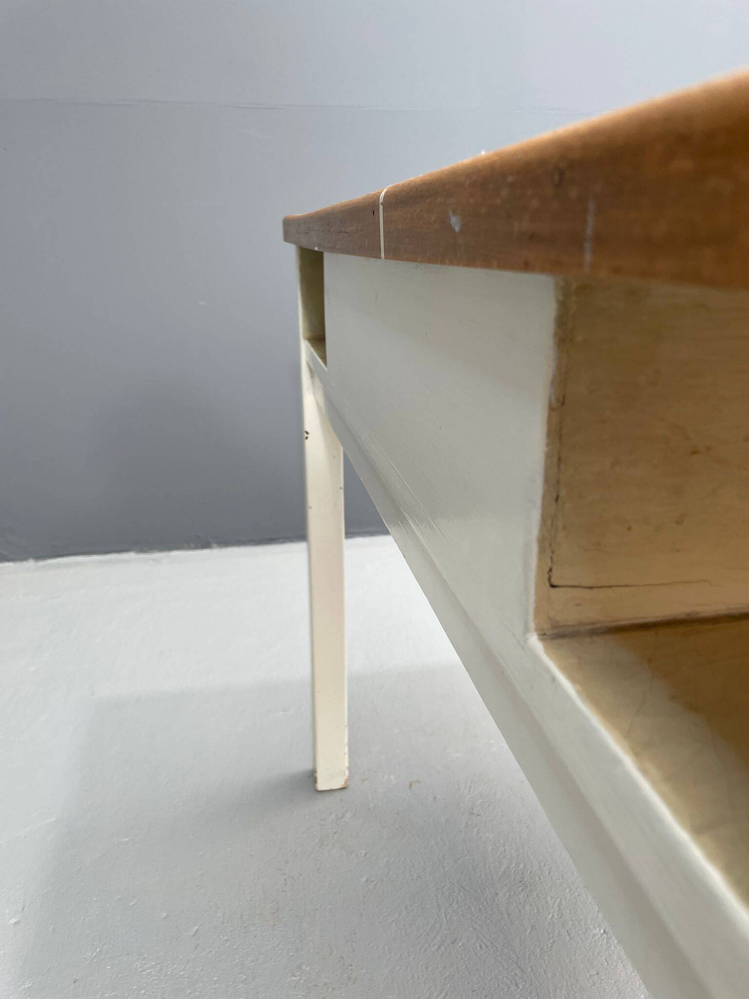 Vintage Writing Desk with Drawer, Czechoslovakia, ca. 1950s–60s