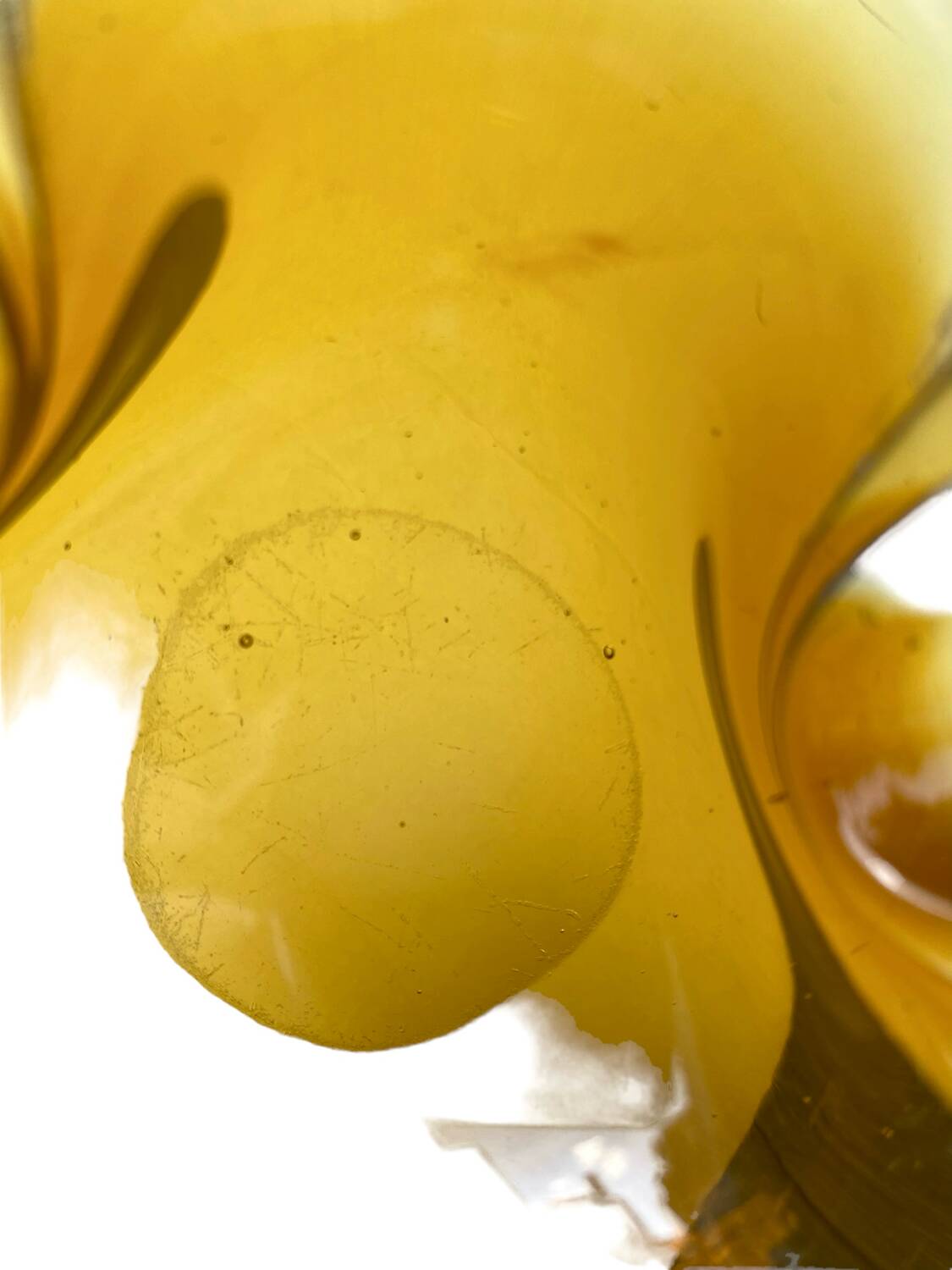 Murano ashtray from the 70s in blown glass