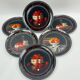 Bernardaud Limoges "Red Fruits" by Jean-Claude Chauray, 7 pieces