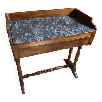 Wooden dressing table with marble top