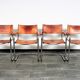 Fauteuil en cuir cognac
