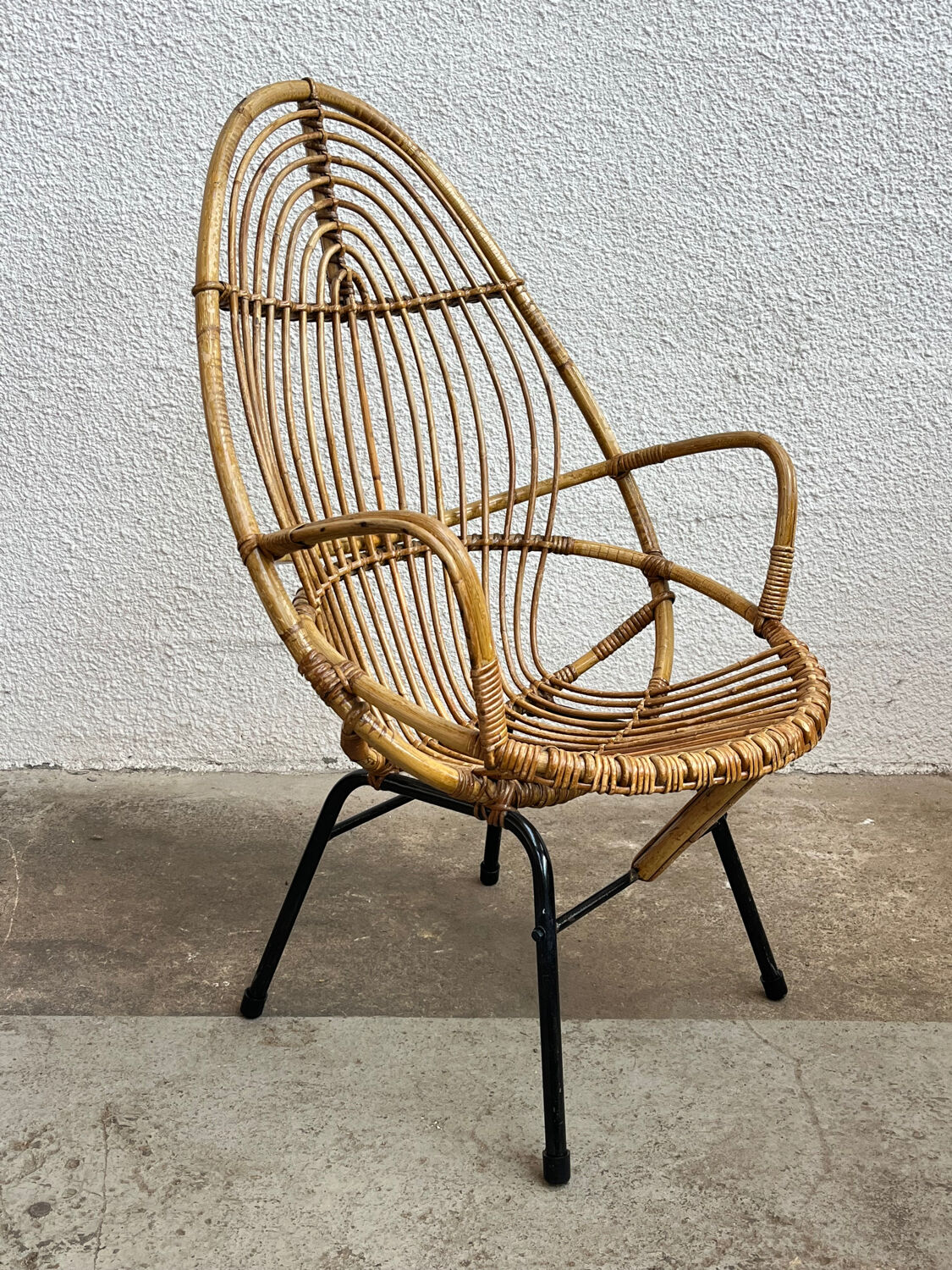 Rattan armchair