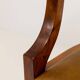Swedish office chair in lacquered birch, mahogany brown, Sweden, 1920s.