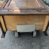 Parisian Bonnetiere wardrobe from the 1900s in solid chestnut.