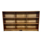 Etagère bibliothèque anglaise en acajou des années 1950