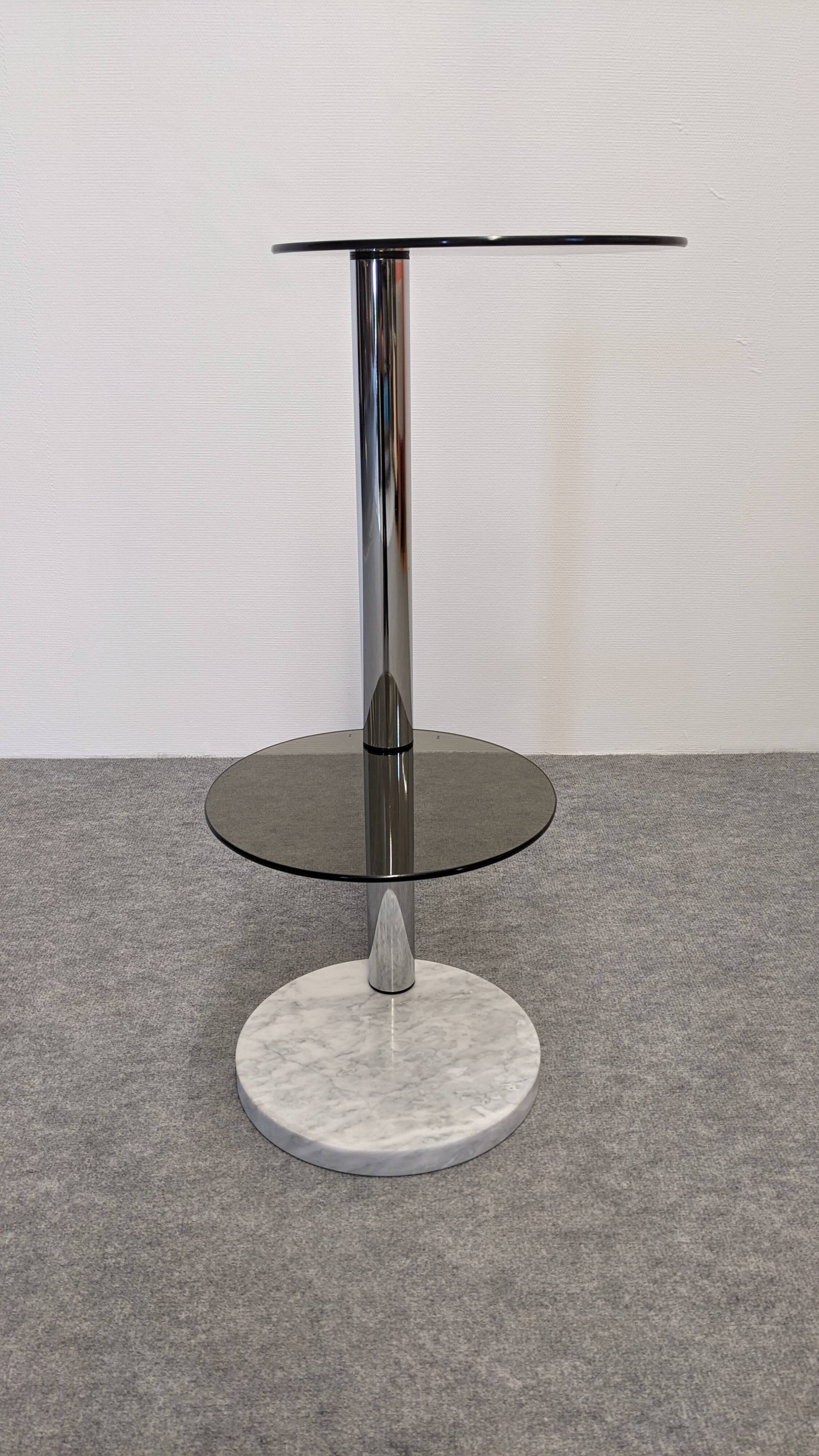 Space age side table or end table, France circa 1970.