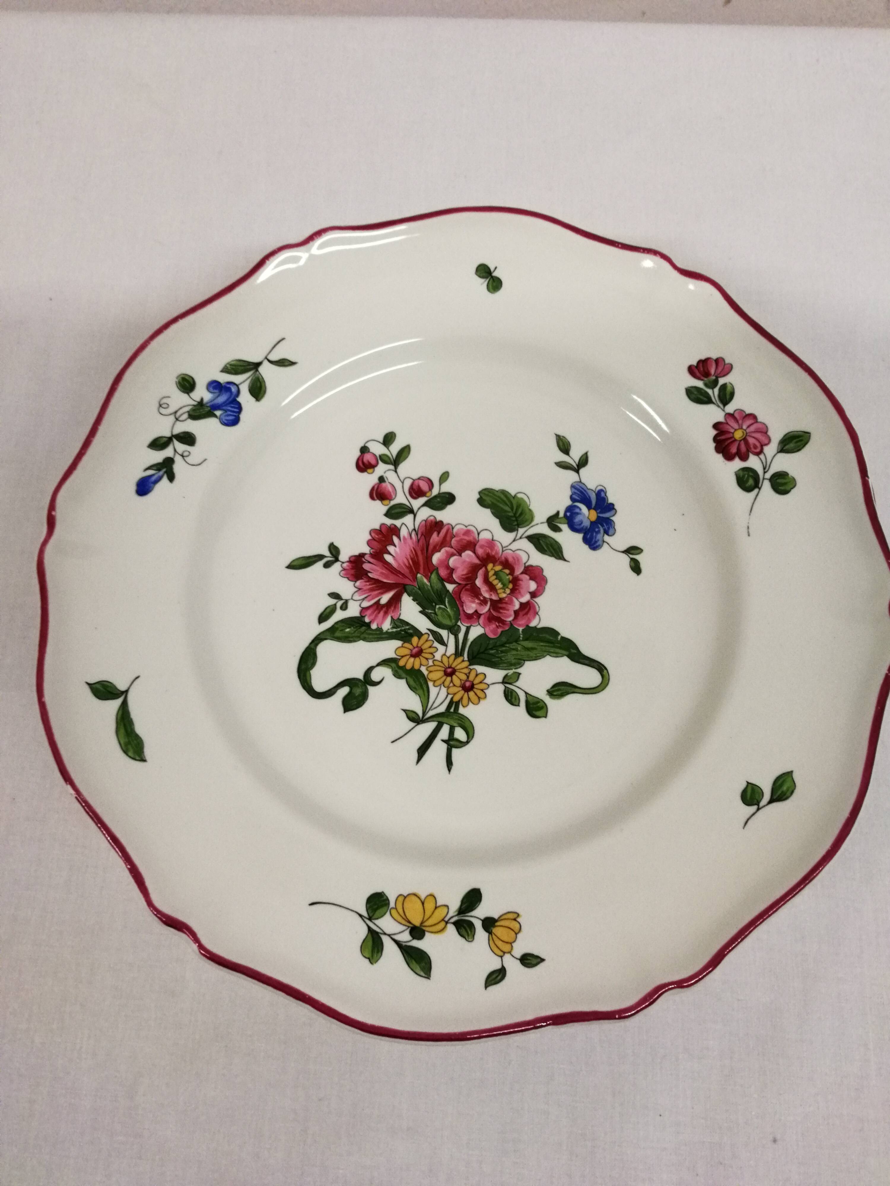 Old Saint Amand Plate Service 1713 France