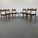 Set of 6 model 71 teak dining chairs by Niels O Møller for JL Møllers 1950s