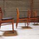 Set of 4 french chairs in scandinavian style year 60