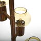 Mid century danish 6 arms brass-chandelier c.1960