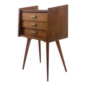 Bedside table, 3 drawers, 1950s – 1960s