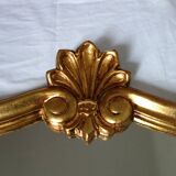 Miroir style Louis XV en bois doré, 88x61 cm