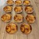 Vintage barbotine plates with fish decoration, 22 pieces.