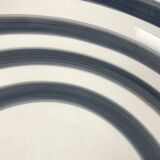 Large ceramic bowl or dish from Kähler, Denmark, striped pattern