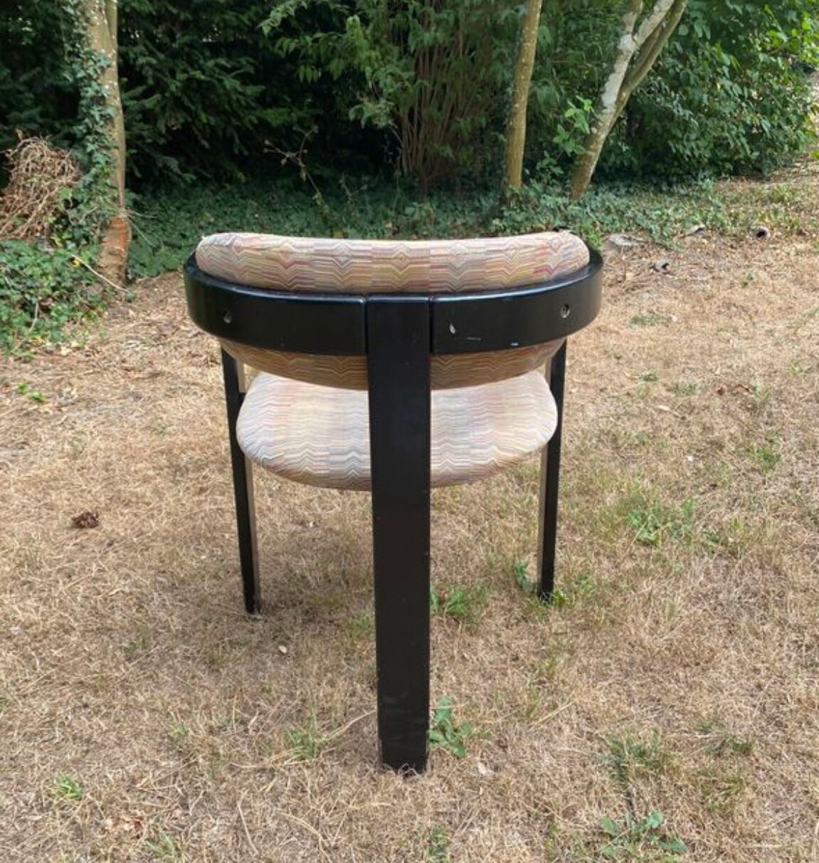 Tripod wooden chair from the 60s