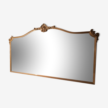 Mirror mirror in gilded wood style louis xv baroque