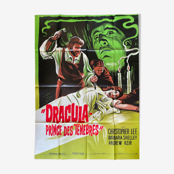 Affiche cinéma "Dracula Prince des Ténèbres" Christopher Lee 120x160cm 1968