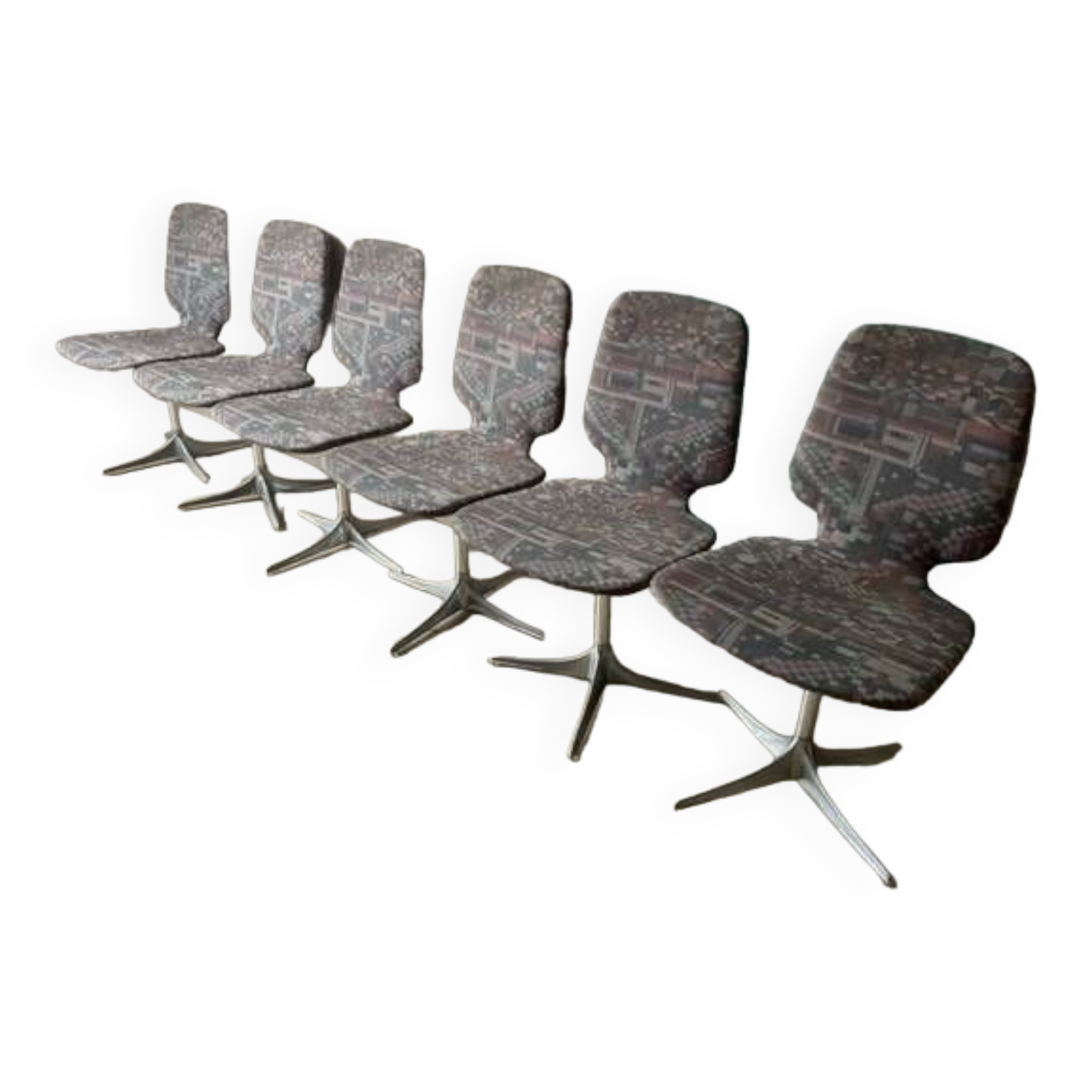 sell 6 swivel chairs from the 60s - Horst Brüning for Cor