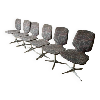 vends 6 chaises pivotantes années 60 - Horst Brüning pour Cor